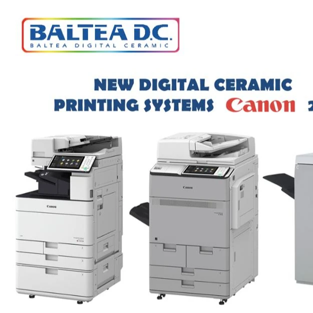CONSUMABLES FOR CERAMIC PRINTING Italian Ceramic Toner BALTEA, direct transfer paper CALCOPRINT