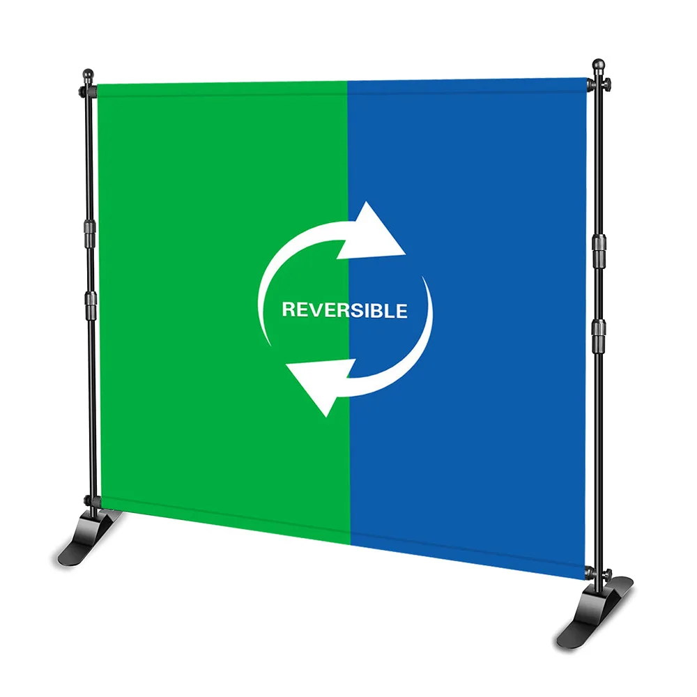 10 Ft Backdrop Portable Lightweight Step and Repeat Stand Adjustable Banner background Large Tube Telescopic Banner Stand