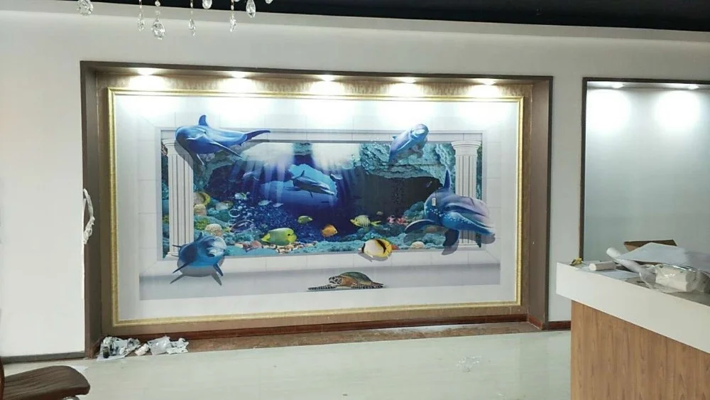 Cmykw 3D Bedroom Wall Painting Printer Background Hotel Decoration Wallpaper Vertical Printer for Wall