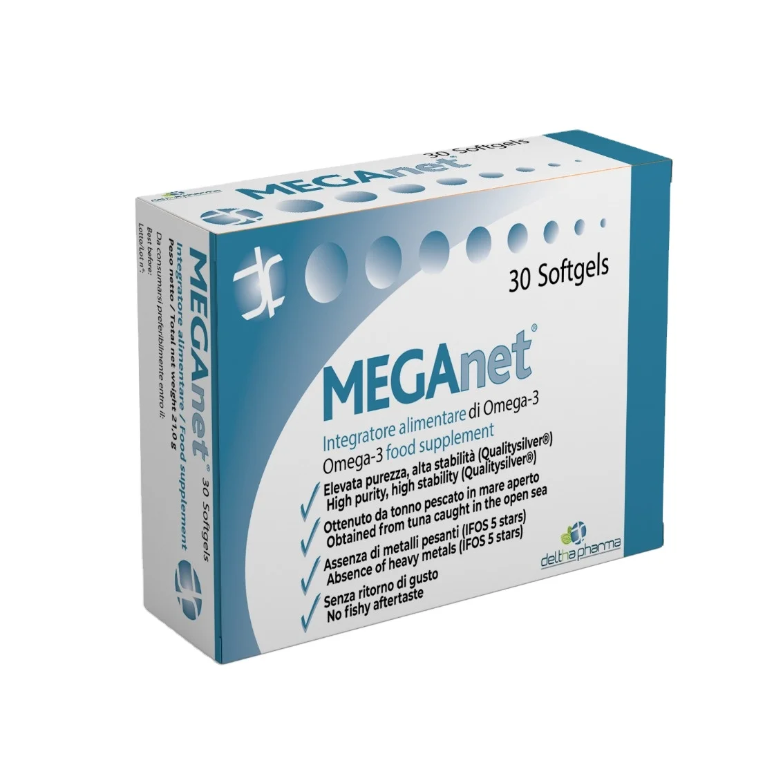 Certified IFOS wellness of the cardiovascular system Omega 3 Fatty Acids softgels- health care supplement