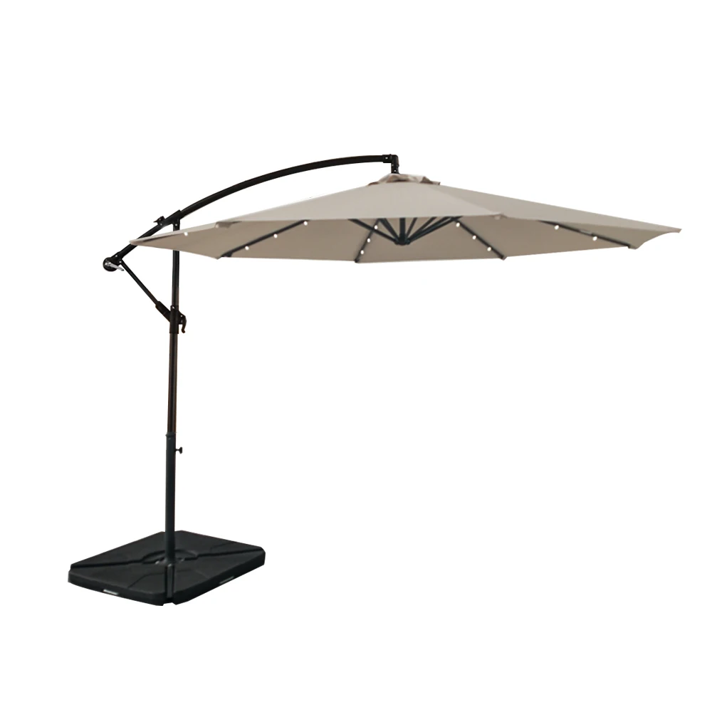 Garden Patio Restaurant Cafe Hotel Sun Led Patio Umbrella Foldable LED Parasol