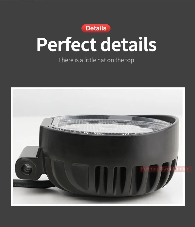 4' inch round 56w led working light high lumens good quality led tail lights truck