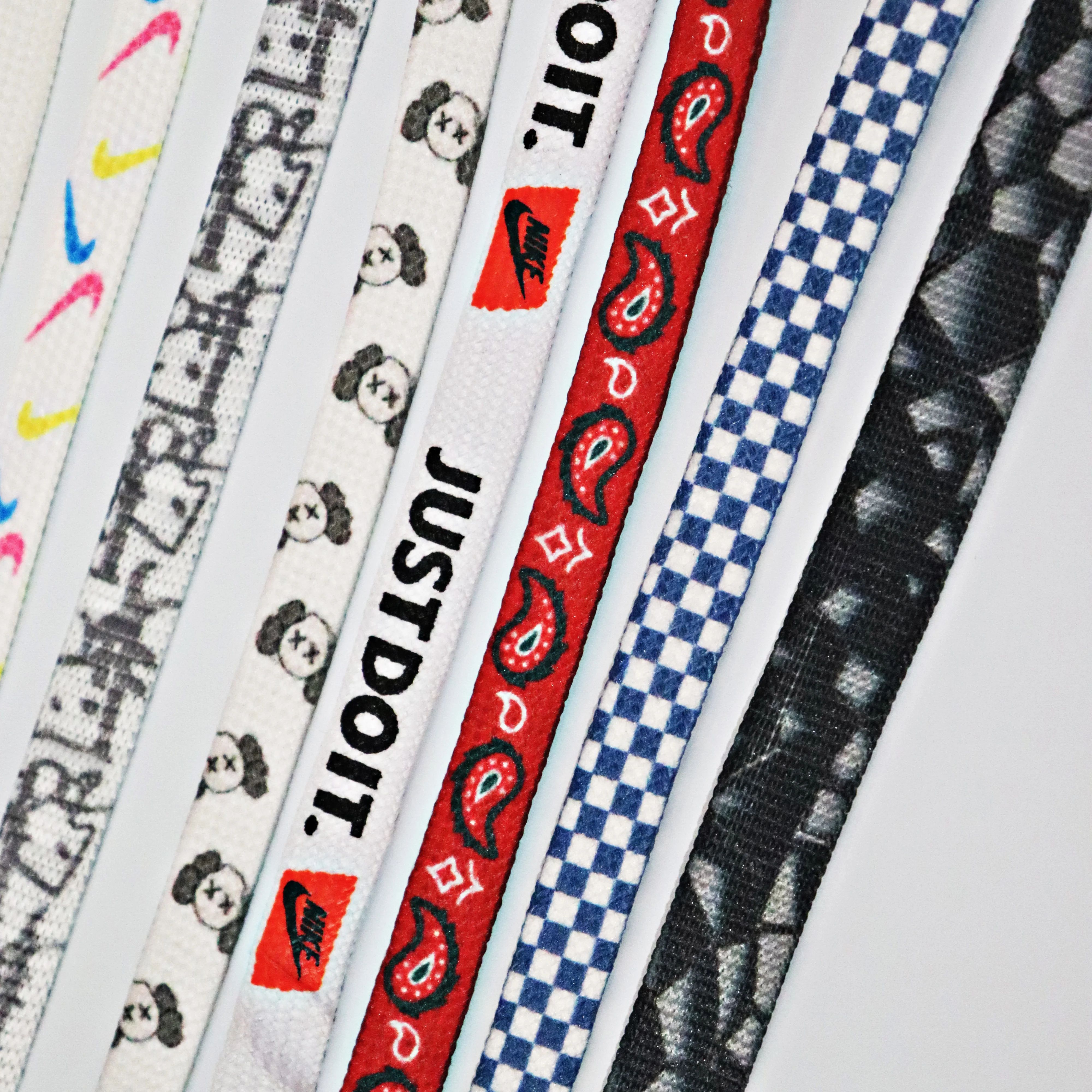 Длинные шнурки с леопардовым принтом животных на заказ