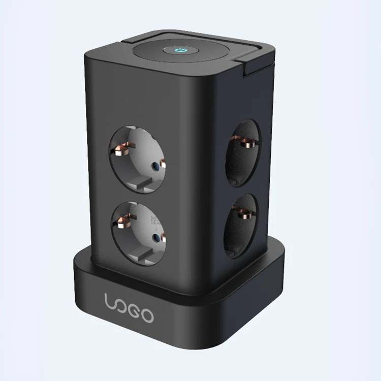 Chinese Manufacturer Smart Table Portable Electrical Waterproof Universal vertical Power Socket Outlet