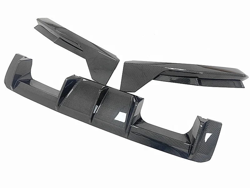 Customization M3 G80 Aero kit V-style Carbon Fiber Front Bumper  Lip Spoiler Side Skirts For BMW G80 M3 G82 M4 2021