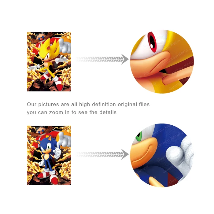 Best Selling Advertising Gift 3D flip Lenticular Anime Poster Printing 30*40cm  Picture Frame