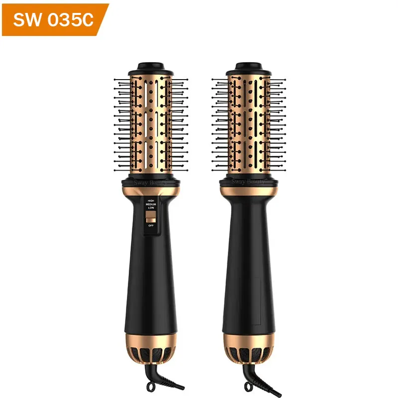 035C Wholesale Portable Hair Dryer Brush One Step Electric Hot Air Brush & Styler Comb