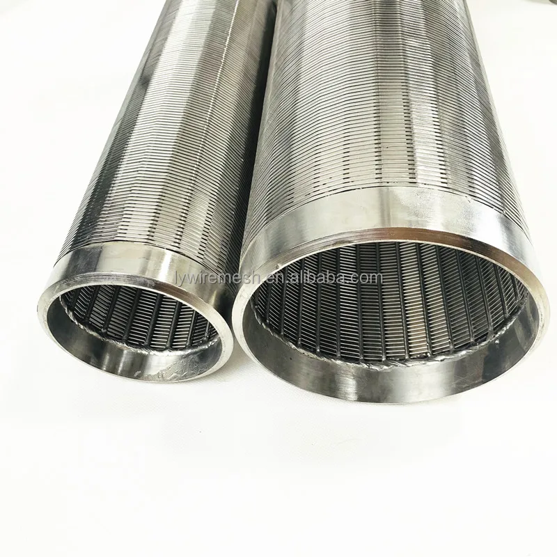 Round wedge screen OD830mm 0.15 0.2mm slotted wedge Johnson screen pipe