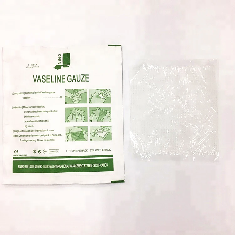 Adhesive Supply Surgical Sterile Disposable Use Medical Paraffin Gauze