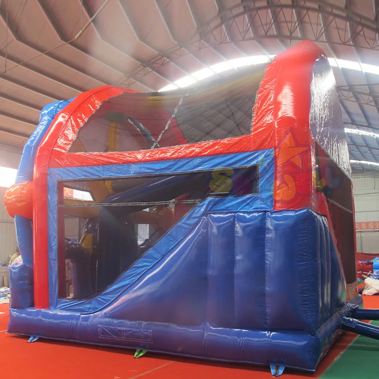 Commercial Inflatable Ferris Wheel bouncer water slide combo Sky Wheel Bounce House with Slide