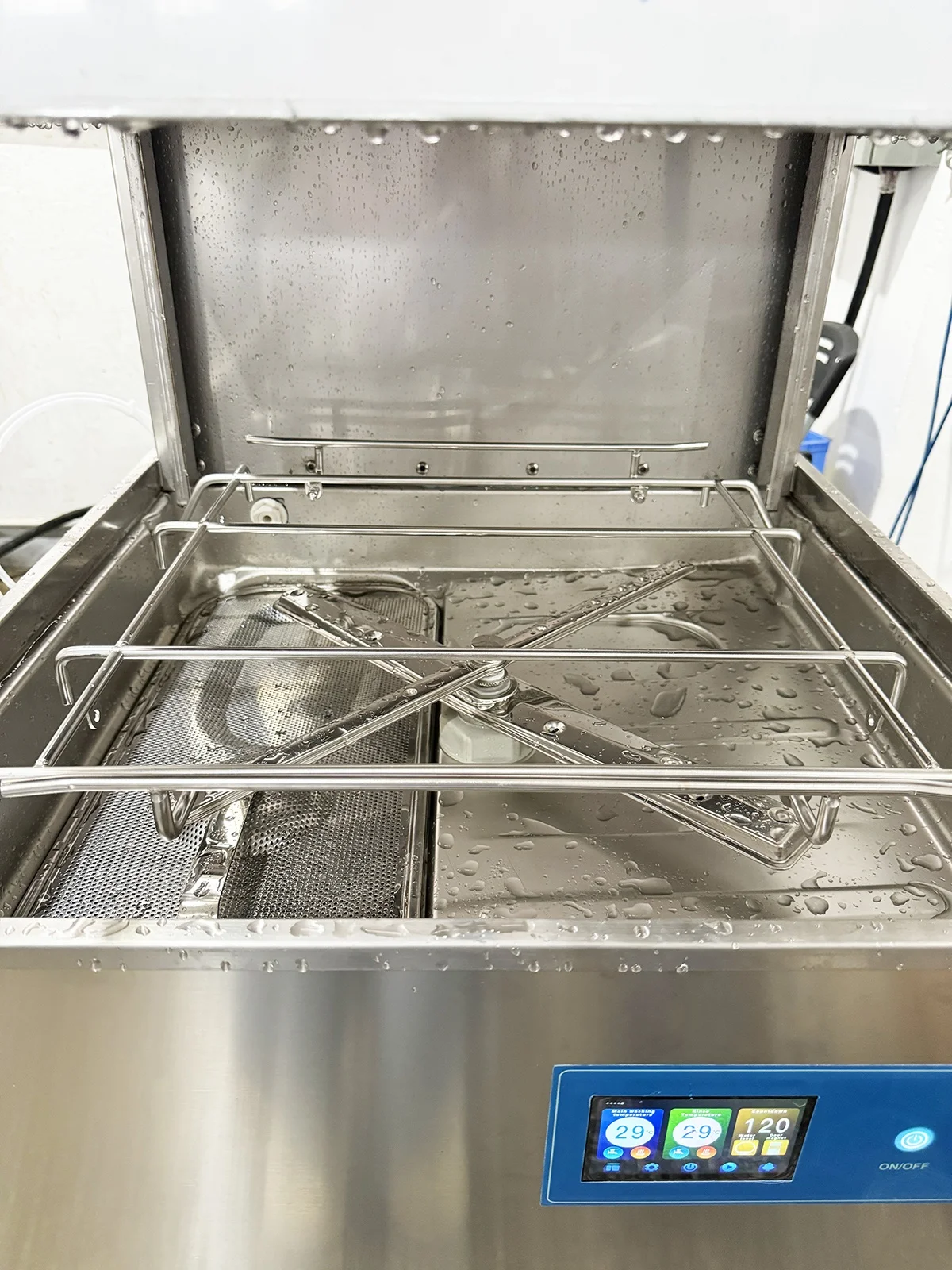 Full Automatic Electric Hood Commercial Dishwasher Freestanding Wash Dishes Machine