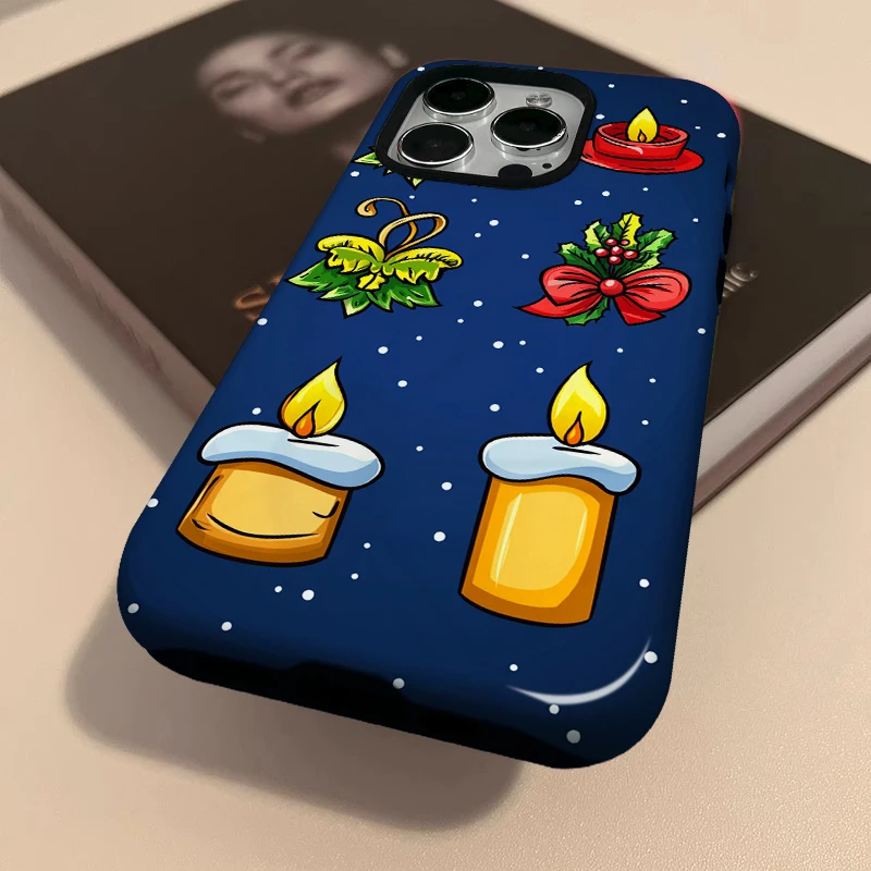 christmas old man snowman tree gift element Soft Pink Bow Phone Case For Samsung S24 S23 S22 Ultra A54 5g A34 A55 A24 A15 A53 A5