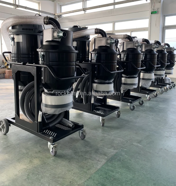 auto clean industrial vacuum cleaner with drop down plastic bag