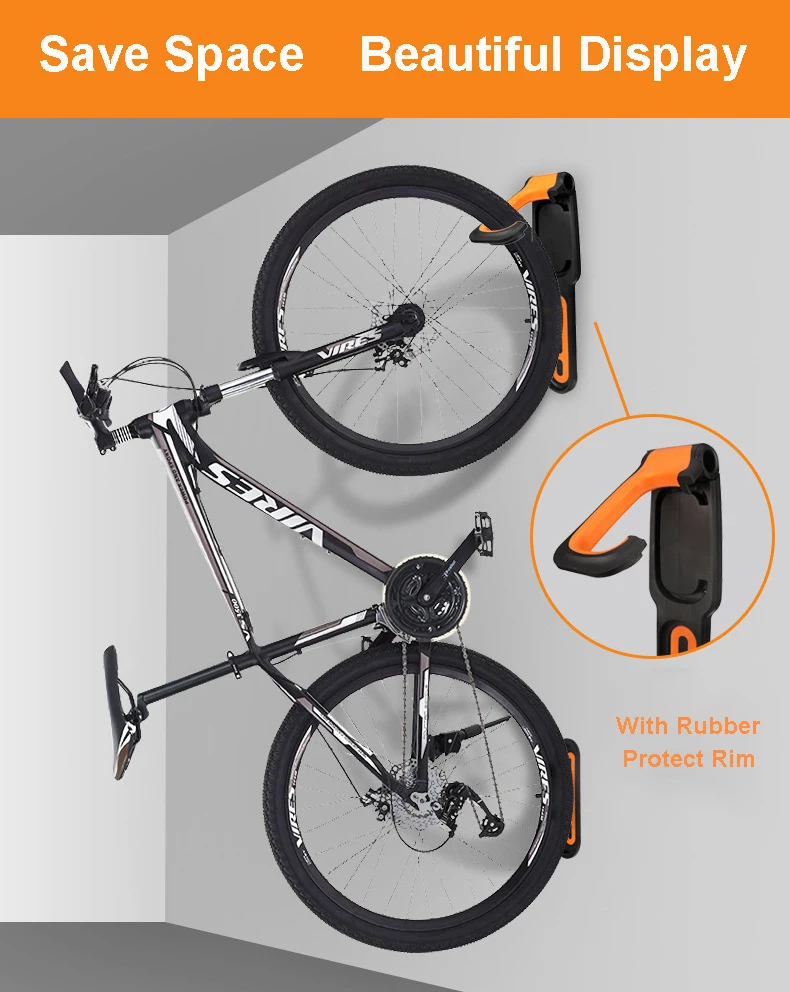 Новый дизайн усиленный настенный велосипедный крючок Вешалка внутреннее хранилище дисплей