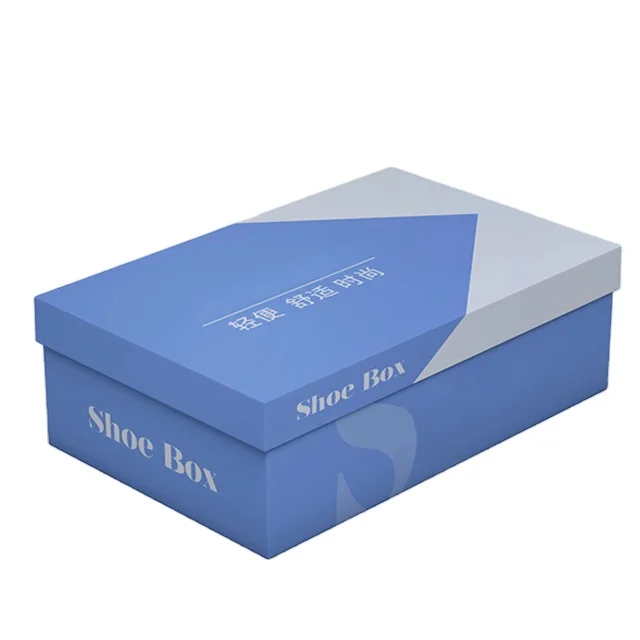 Factory shoe box packing paperboard paper sports shoes first small gift box with logo