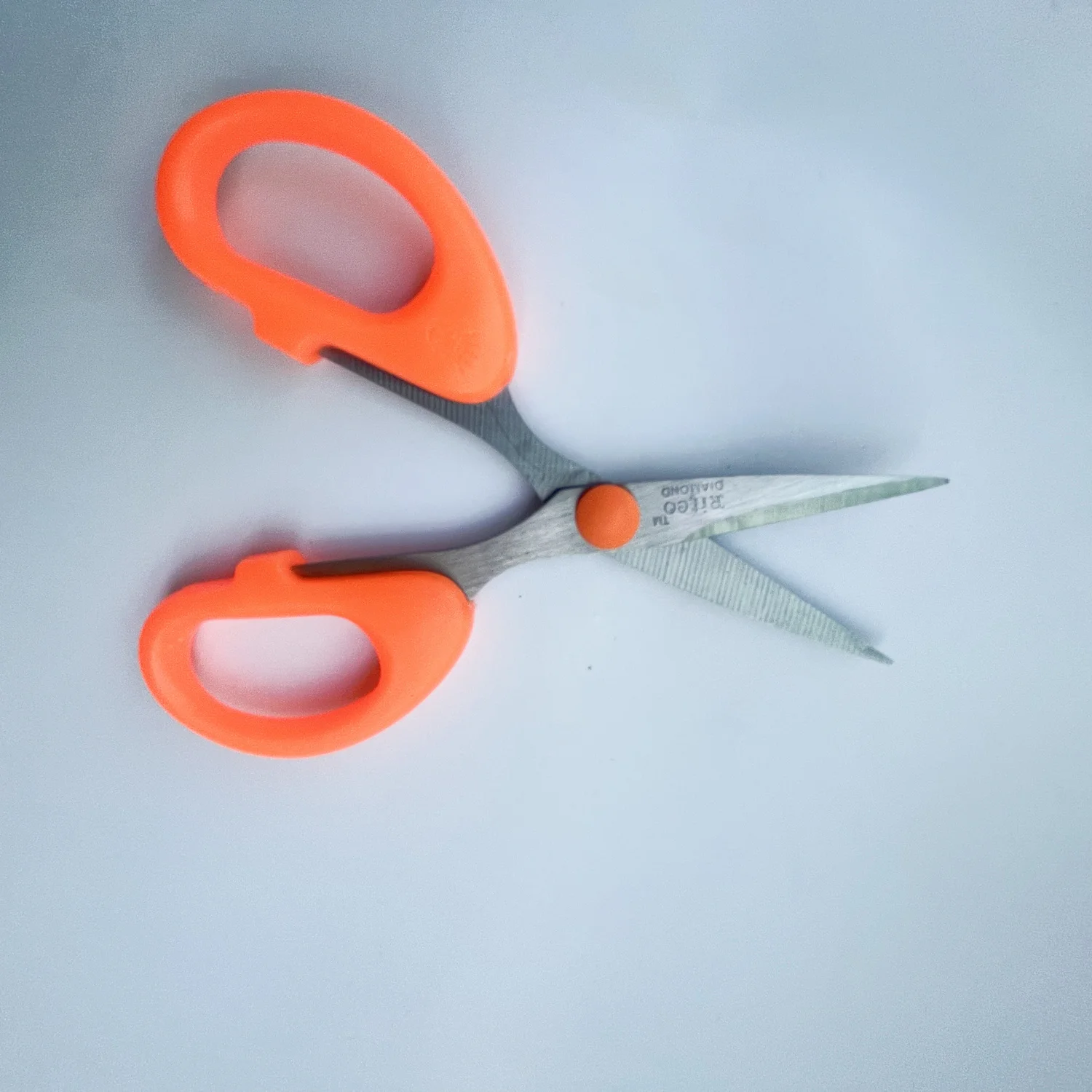 Stationery scissor for cutting paper, school student kids safety scissor with plastic handle