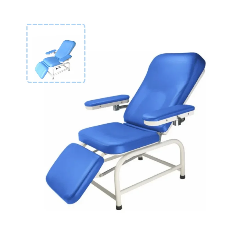 Factory Hospital Manual Blood Donor Chair Phlebotomy Chair Dialysis Hemodialysis Chair