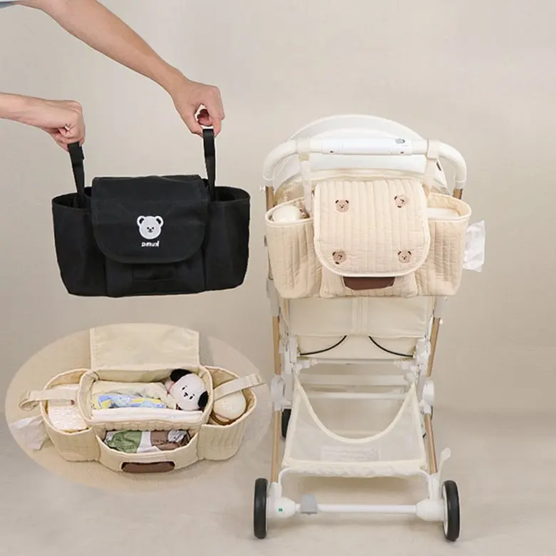 2024 Popular Large Luxury Stroller School Bag For Kids Sewn Fabric Stroller Bag For School Trolley Bag