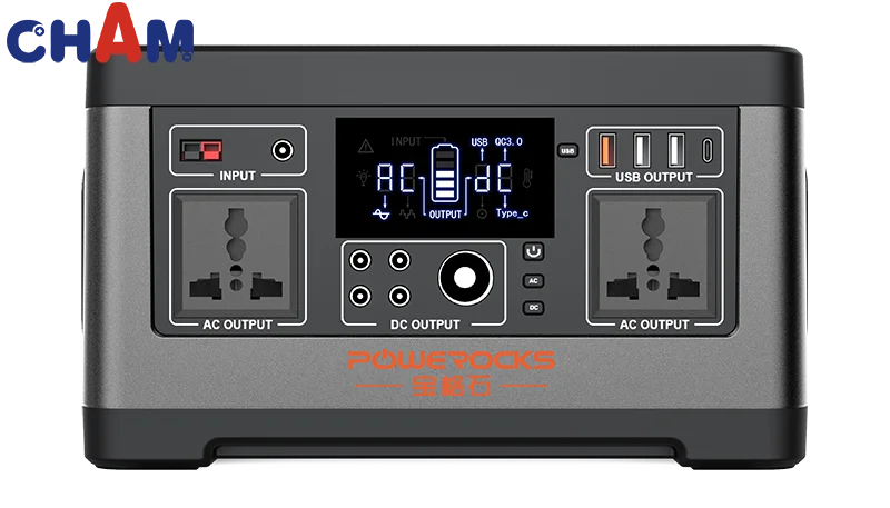 CHAM  Safe and stable  fast charge  power station Outdoor activities 18650 battery 500W for Consumer Electronics
