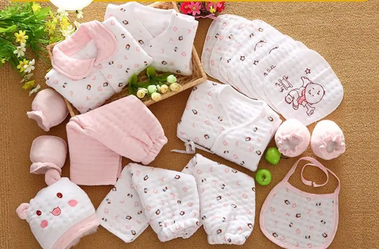 baju bayi murah 18 piece new born baby set baby rompers conjuntos de roupas de beb baby clothes newborn set gift crown