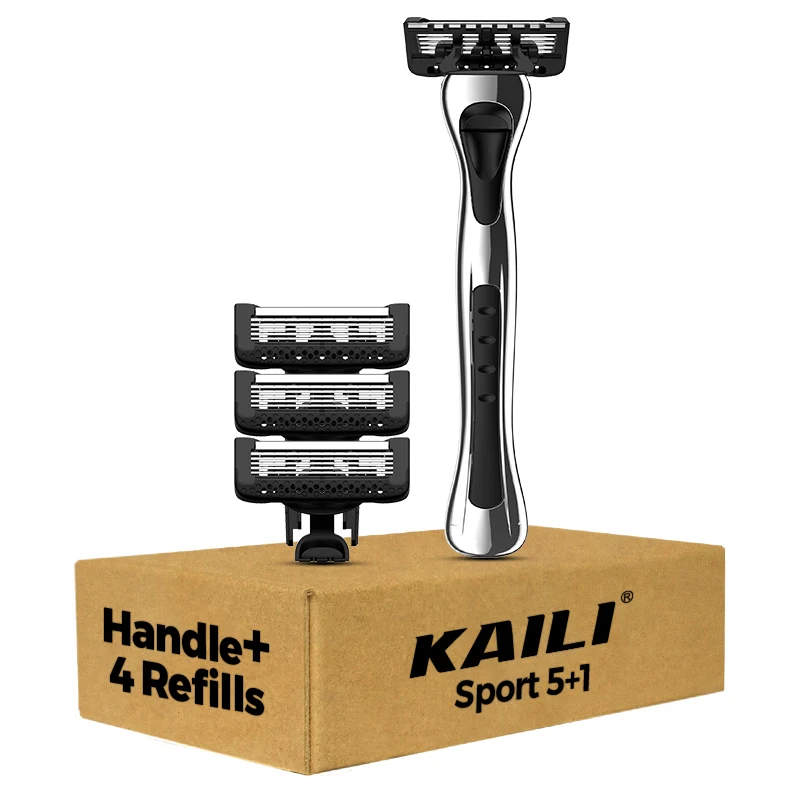 Мужская бритва с 5 лезвиями + 1 триммер