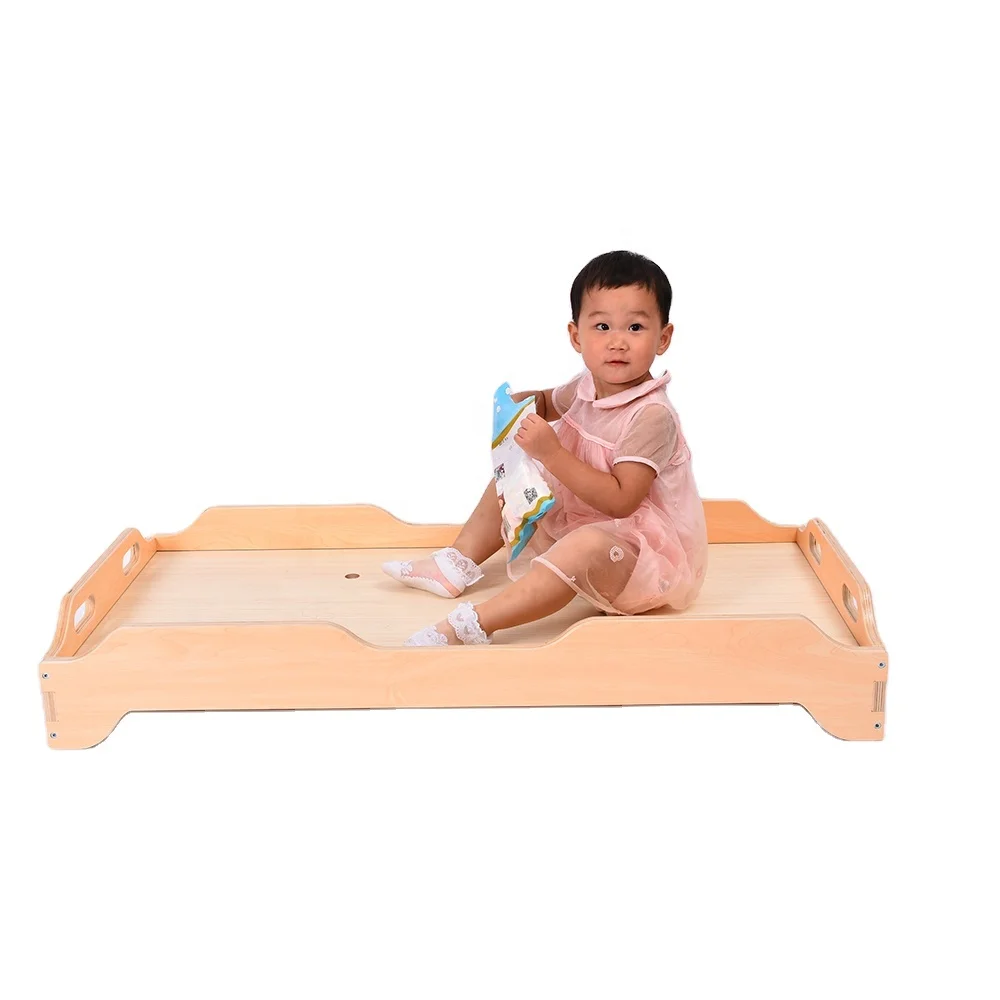 Kids Wooden Furniture Montessori Bed For Kids Preschool Montessori Furniture Kids Wooden Stackable Floor Bed