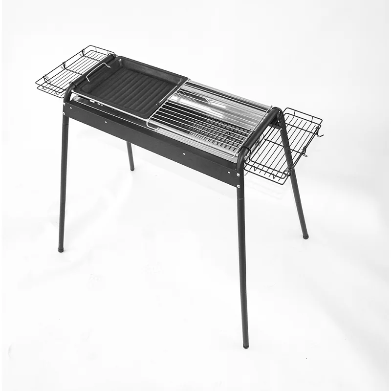 Multifunctional Storage Rack Charcoal Barbecue Grills Stainless Steel BBQ Grill