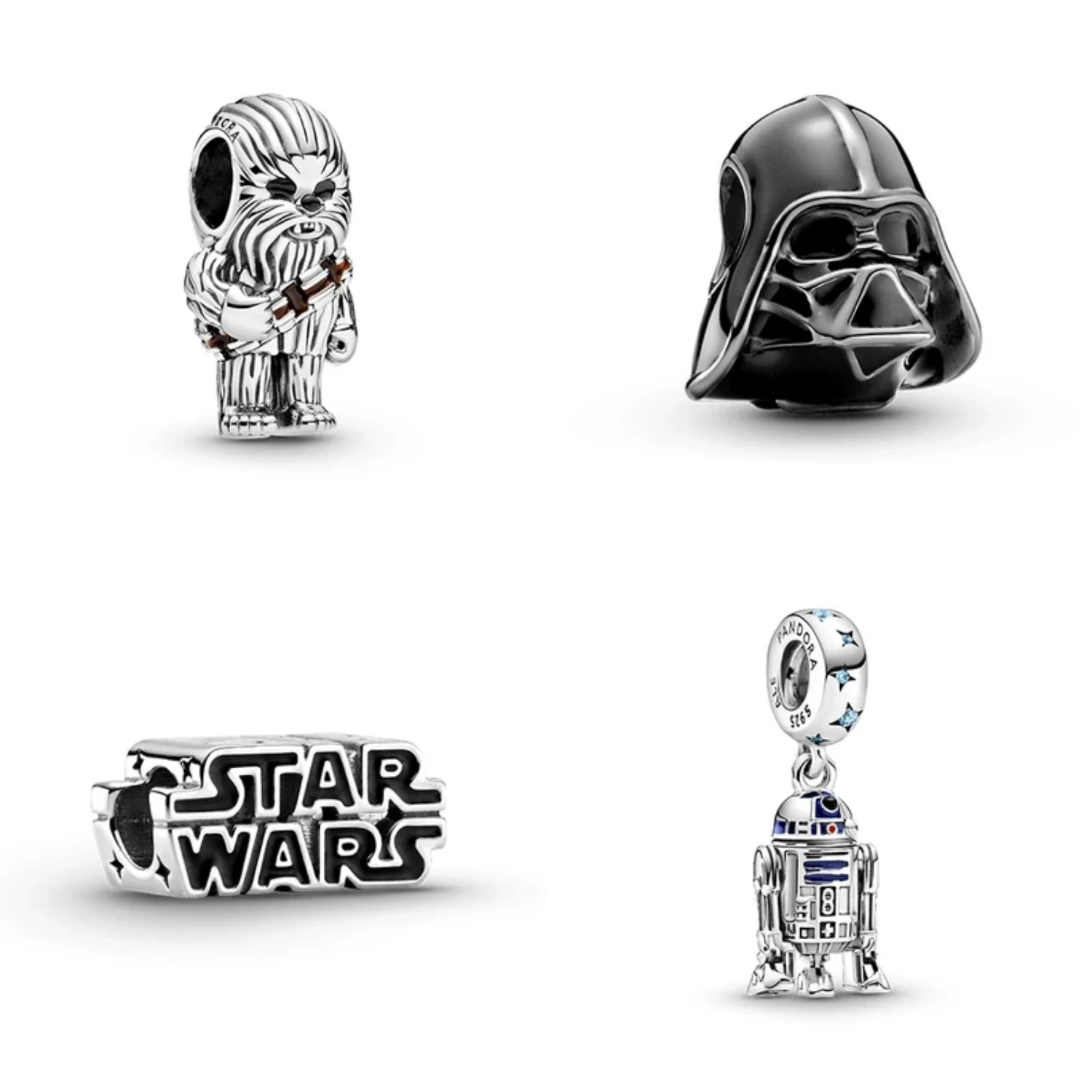 
Factory Outlet S925 Silver Charm 2020 Fashion New War Star Series Bracelet Charm 