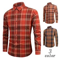 Custom low MOQ green plaid flannel warm long sleeve shirt