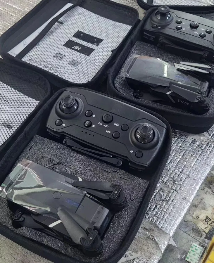 2023 Hot sale hand controlled E88 Cheapest drone 4k HD Dual Optical flow camera  Storage Bag Color Box dron 4k Beginner Drone