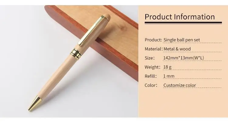 Shichen brand cheap gift pen box set pen ball pen wood for gift