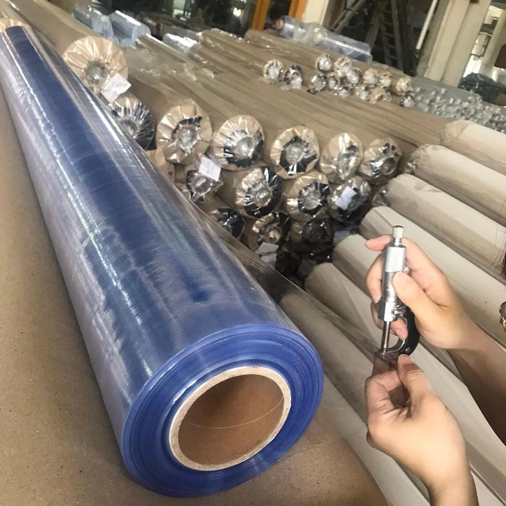 China Manufacture High Quality Normal Clear Plastic Pvc Soft Film With Powder In Rolls