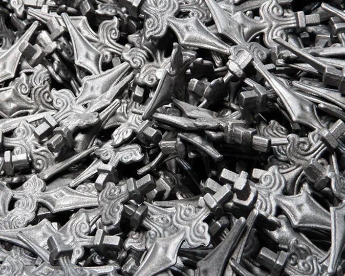 Customized Wrought Iron Spears Fence top decoration