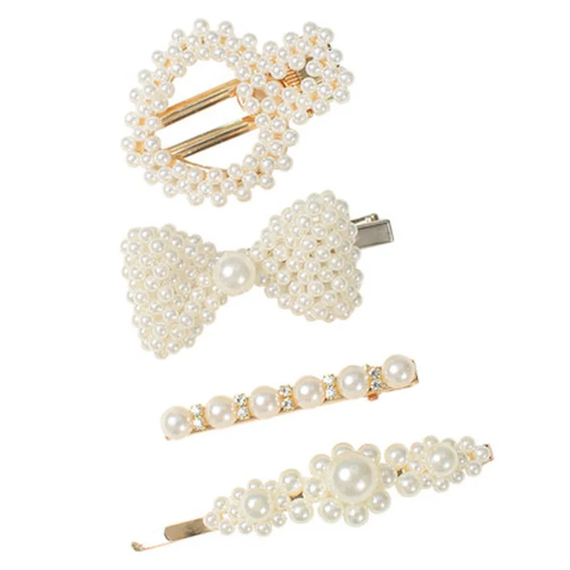 Wholesale Ladies Pearl Hair Clip Set Fashional Hair Accessories Korean Hair Clip For Girls Accessories