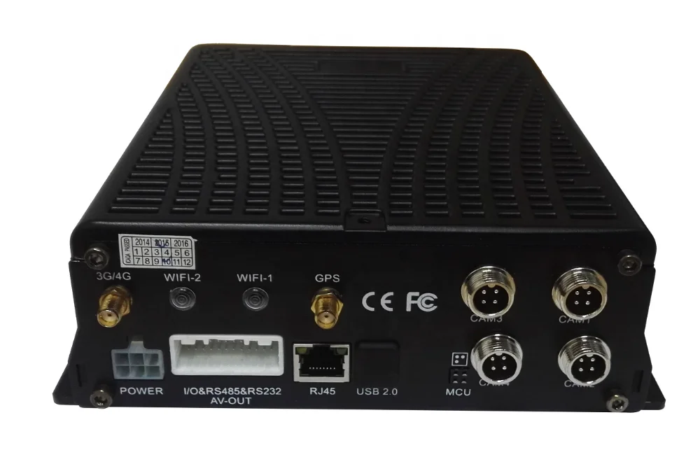 
hard drive AHD in car DVR with IP camera 