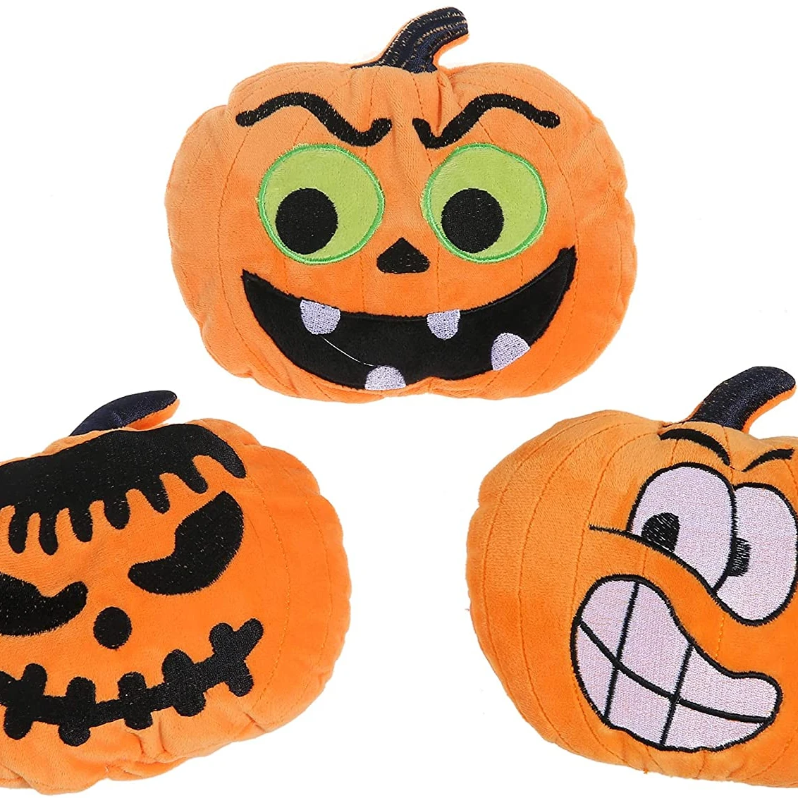 Плюшевая игрушка-собачка в виде тыквы, Хэллоуин, игрушки для домашних животных для маленьких и средних собак