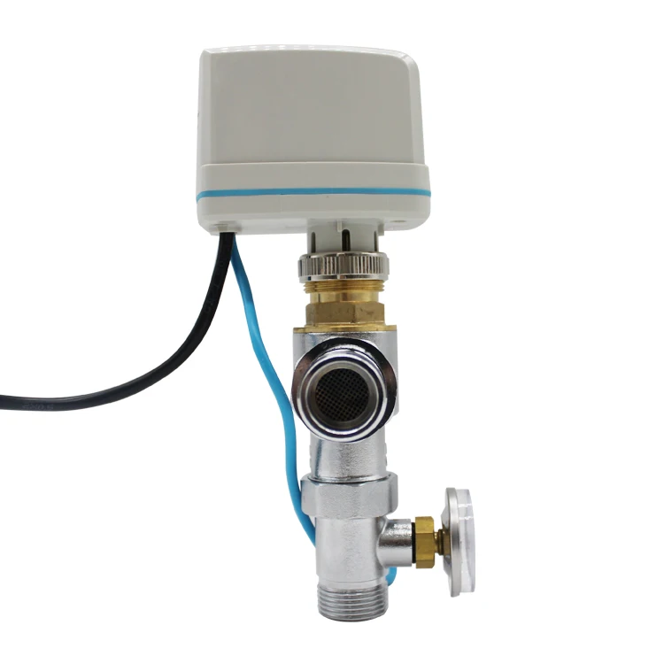 electronic thermostatic mixing brass valve 24V