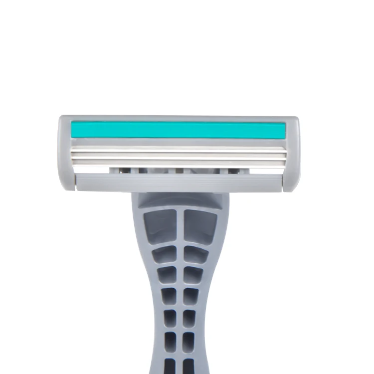 HW-B361DL disposable daily use plastic handle fast consumer hotel fast delivery Opp bag blister hang pack 3 triple blade razor
