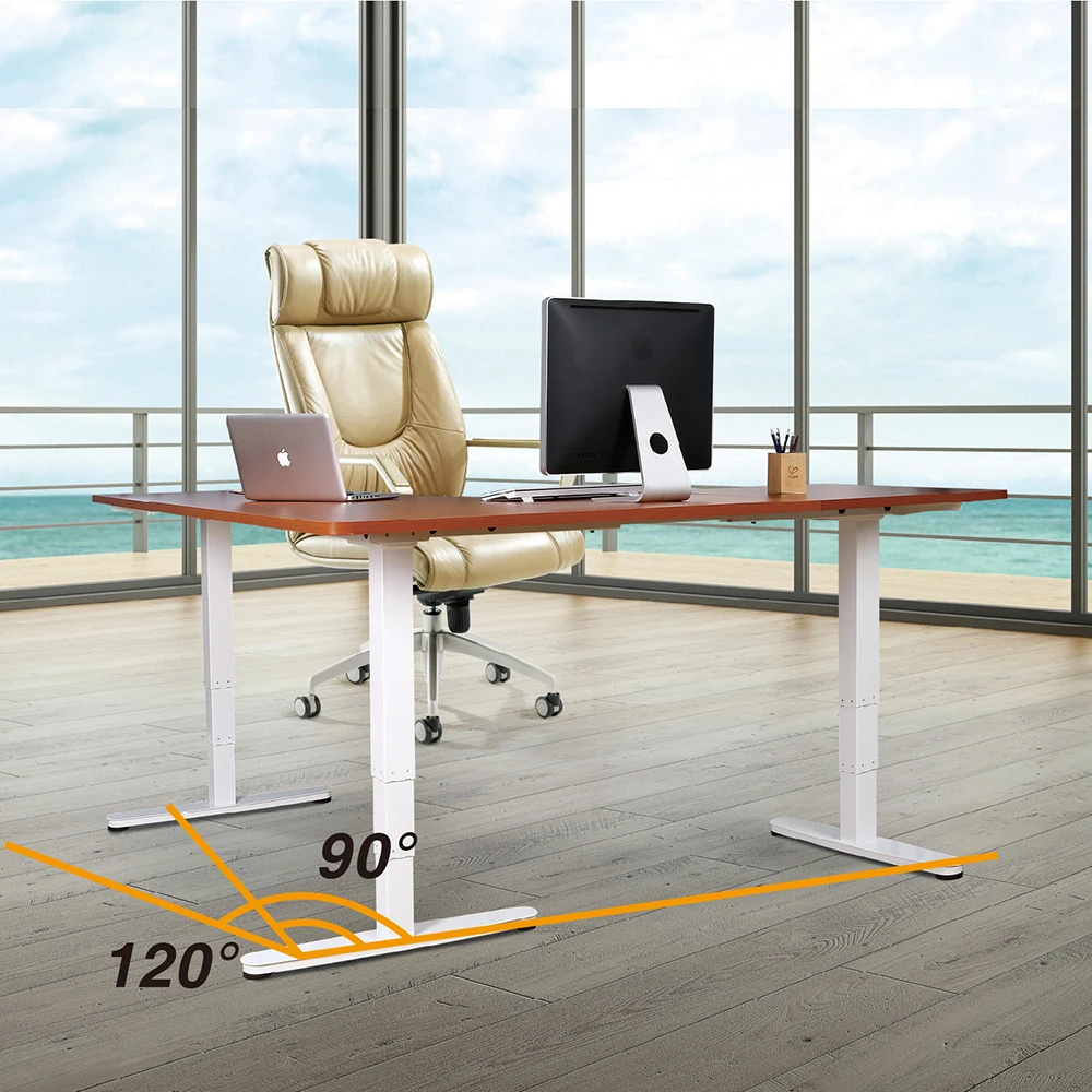 Charmount Dual Motor Electric Table Stand Up Lifting Standing Height Adjustable Mobile Standing Desk