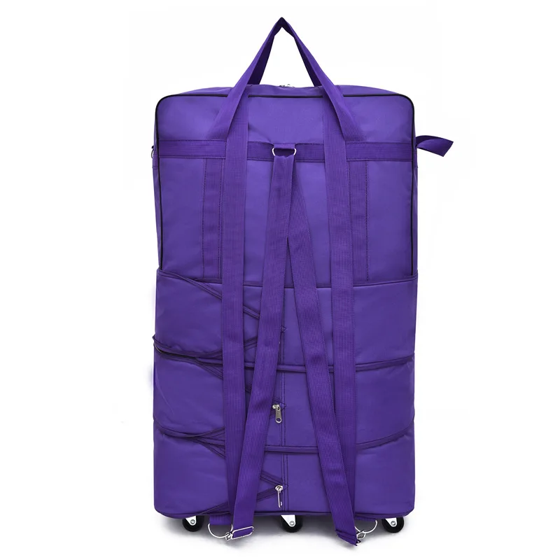 V233 Large Capacity Fashion Design Foldable Wheeled Valise 3 Piece Duffle Bag Duffel Trolley Luggage Bags Travel