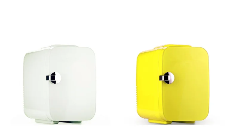 Glass door mini refrigerator Heating And Cooling 4L Mini refrigerator small household cosmetics mini cooler