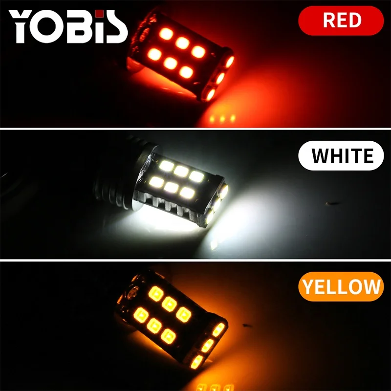 YOBIS T20 7443 canbus led 2835 15SMD DRL Автомобильные светодиодные сигналы поворота для