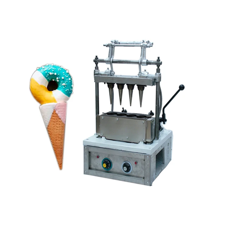 Commercial Different Shape Ice Cream Cone Wafer Machine Ice Cream Cone Making Machine