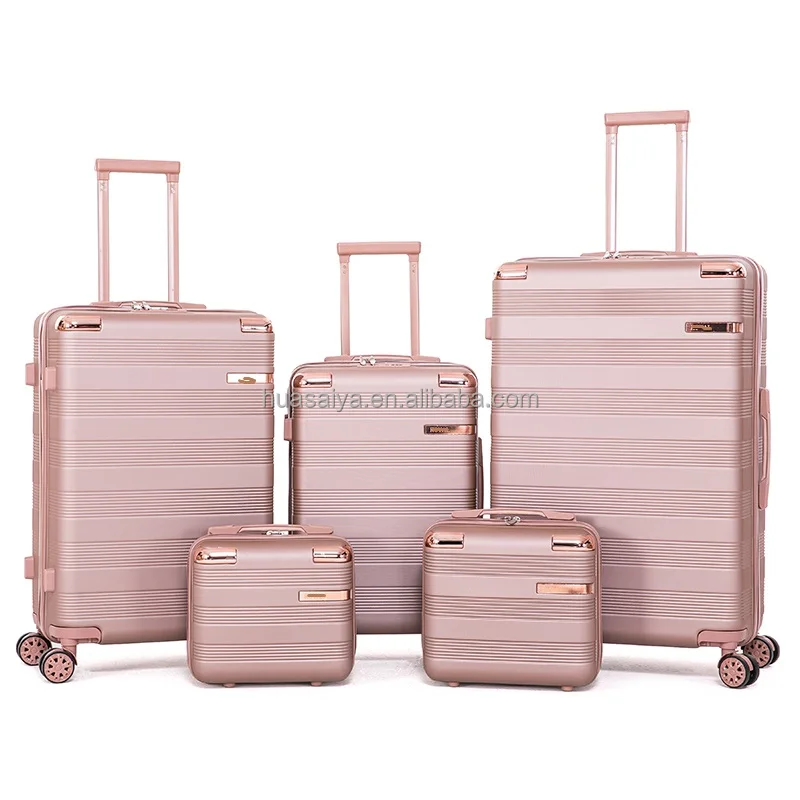 carrylove mala de viagem rodinha 360 ABS skd 12 pieces semi-finished suitcases sets valise de voyage. ABS suit case luggage set