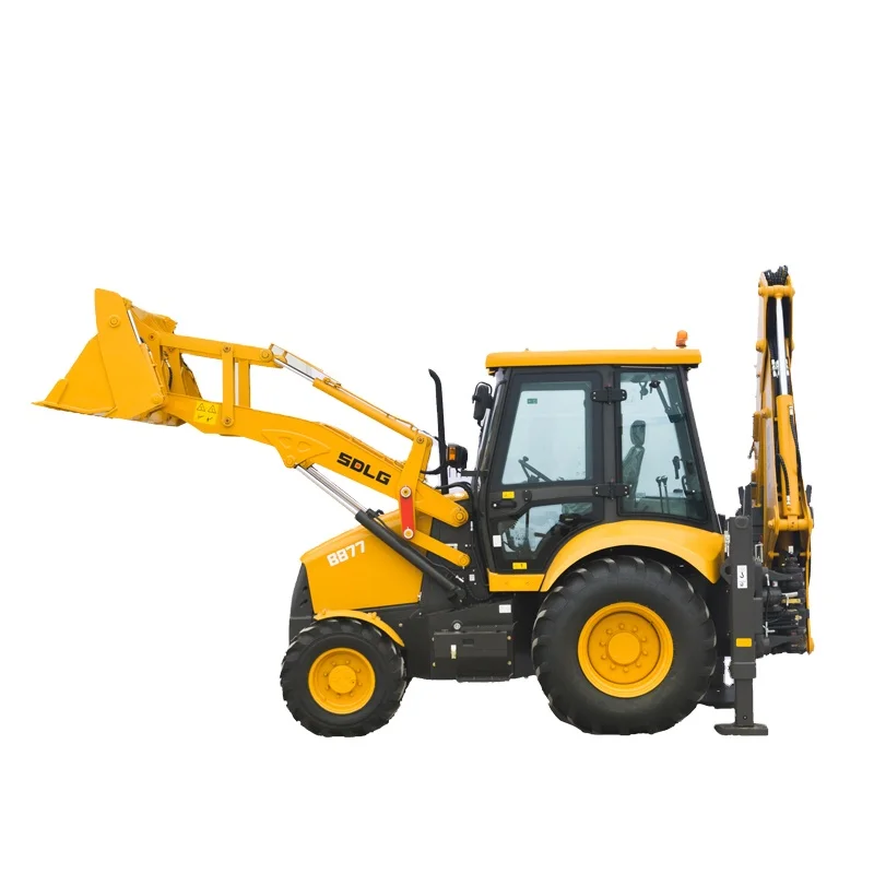 SDLG B877F 1800kg small tractor backhoe excavation china mini backho loader sale