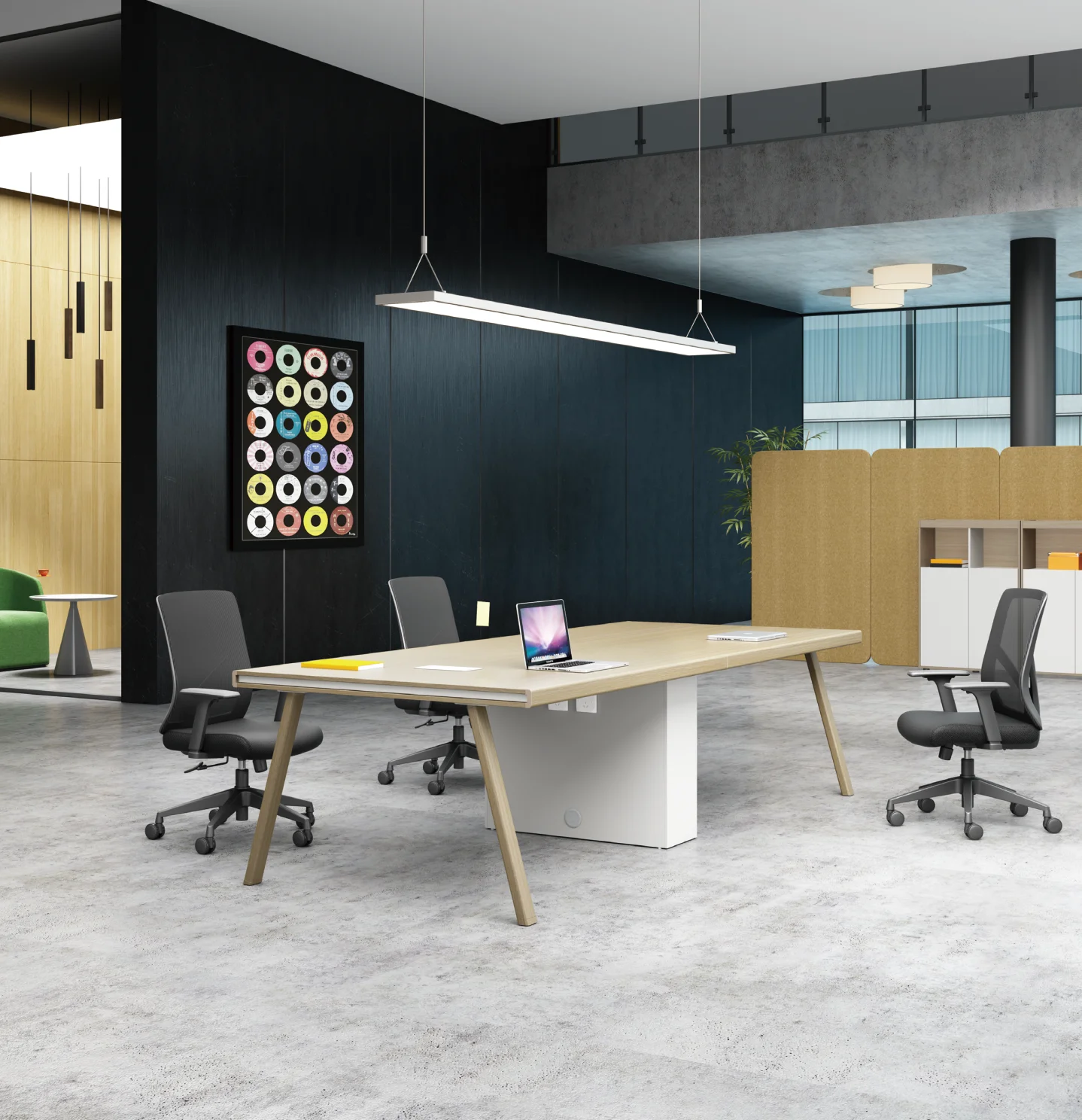 Хорошее качество Конференц-зал деревянный стол Конференц-стол сочетание современных столов для настольных залов