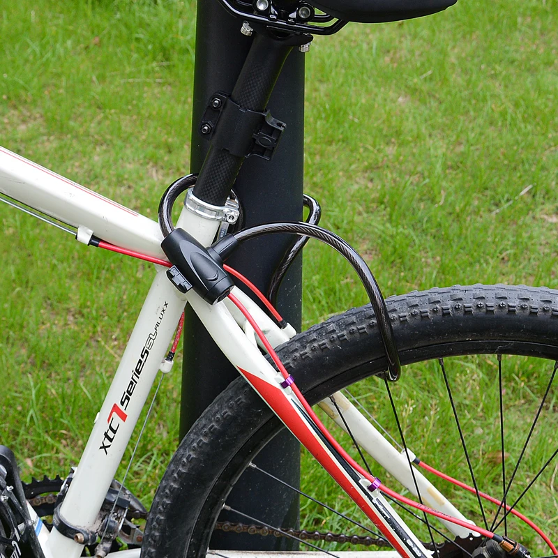 1500mm Bike Lock Cable Covinient anti-theft ring lock Bicycle Security Chain lock with Keys