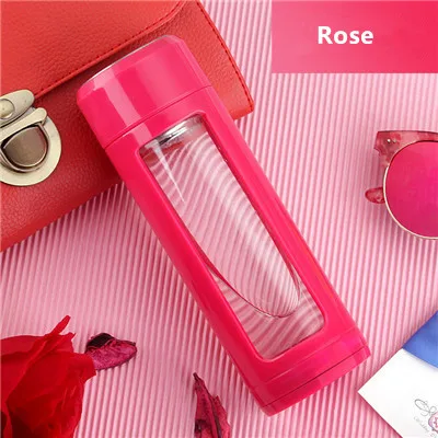 420ml Custom Drinking Water Glass Beverage Bottles private label