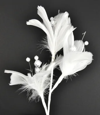 Good Feather Floral Pick for Floral Arrangement Supply Bouquet Home Wedding Birthday Party Vase Craft Boho Cxmas Holiday Decor