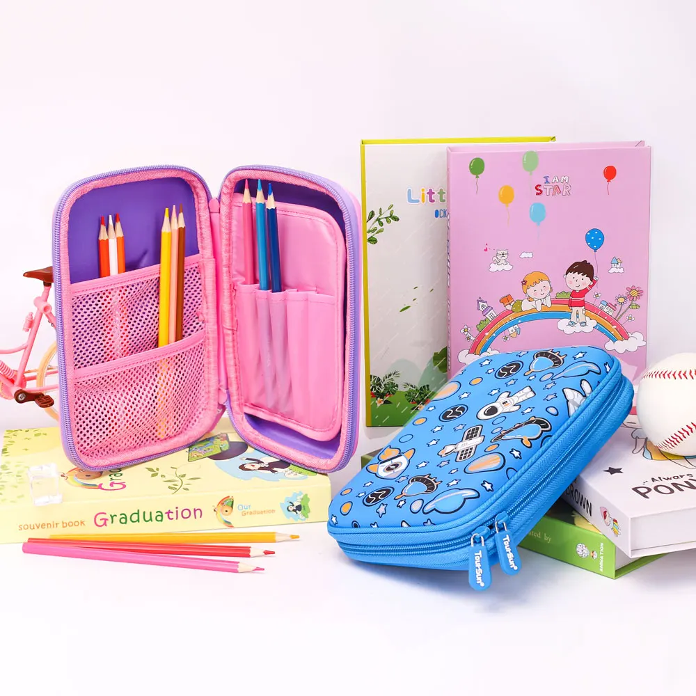Custom Cute unicorn  3D eva pencil case  Kids School a  Pencil Cases For Girls